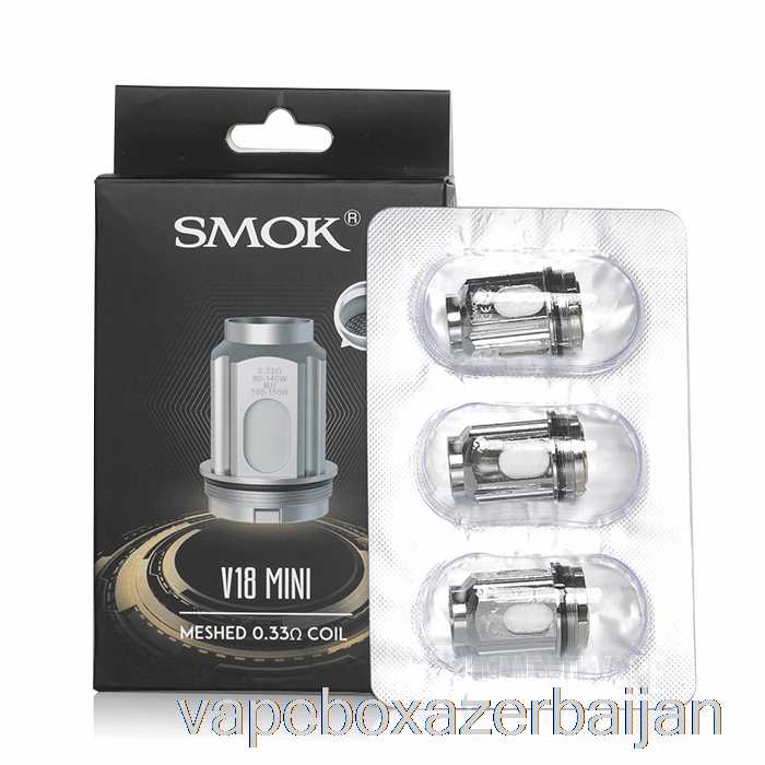 Vape Box Azerbaijan SMOK TFV18 MINI Replacement Coils 0.33ohm TFV18 Mini Mesh Coils